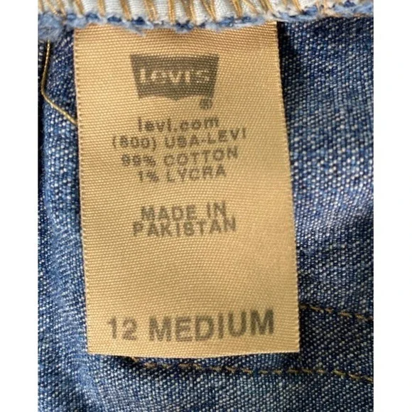 Levi's 550 Jeans Womens 12M Relaxed Bootcut Denim Mid-Rise Blue Med Wash Retro - Picture 5 of 11